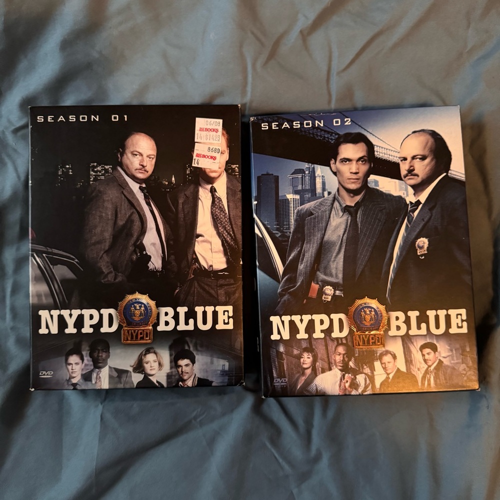 NYPD Blue Seasons 1 & 2 DVD Combo Lot (12 Discs) Complete Tested Working
